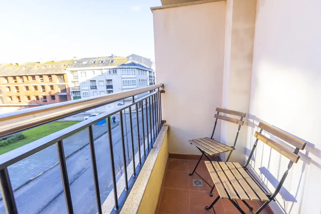 Apartamentos en la Costa de Lugo Batel 1 dormitorio Foz terraza