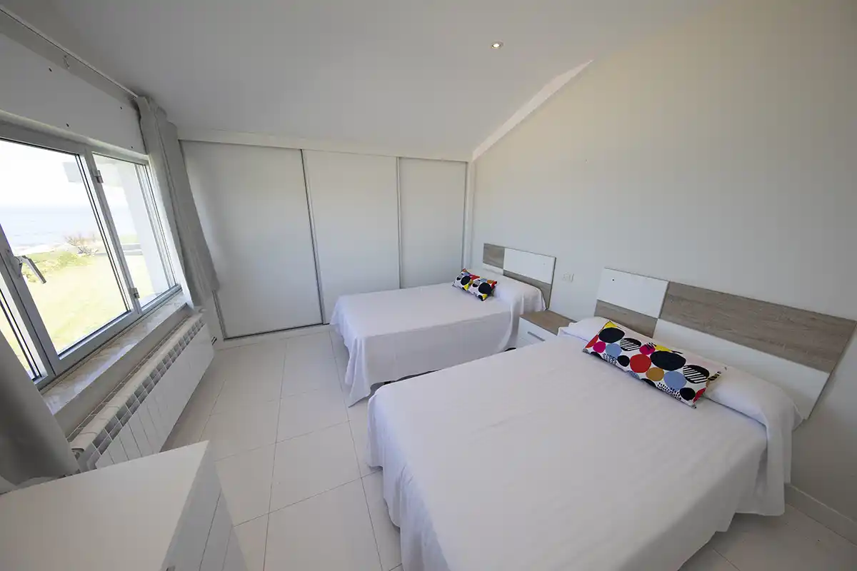 Apartamentos en la Costa de Lugo Casa playa de Foz dormitorio doble