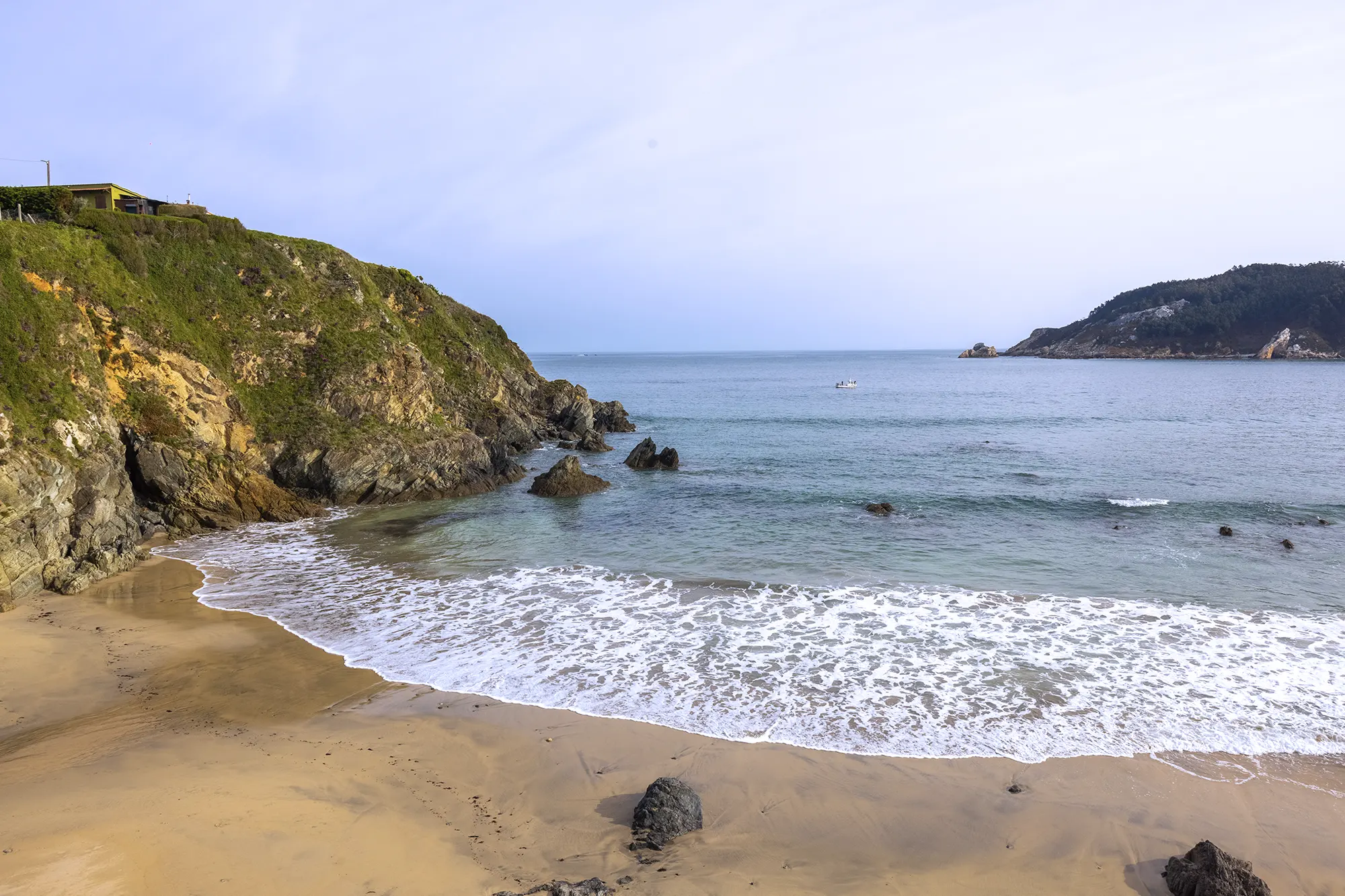 Playa en Espasante Costa de Galicia