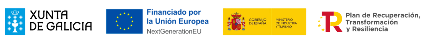 Logotipos de la ayuda europea y la Xunta de Galicia