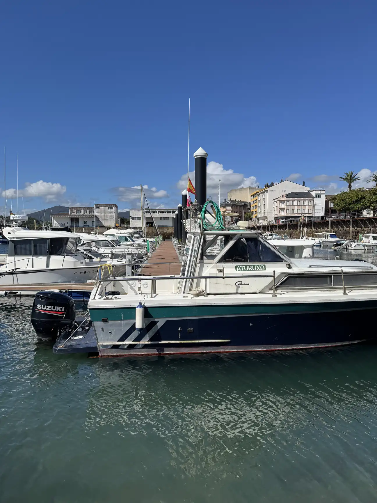 Barcos en el puerto de Foz, uno de los pueblos de la costa de Lugo